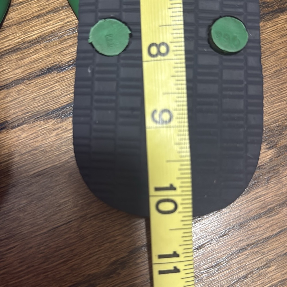 Tory Burch Geometric Green Flip Flops 8.5 Perfect Like New, Worn Once - Picture 7 of 7